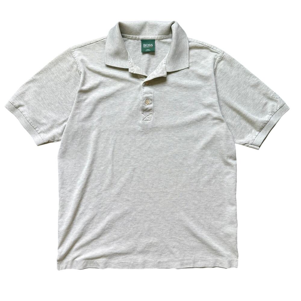 Hugo Boss Golf Cotton Polo Shirt Green Label Made in Italy Medium